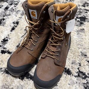 Carhartt Men's Brown Lace-Up Work Boots